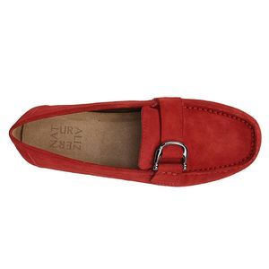 Naturalizer Red Suede Berkley Loafer NIB